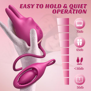 Sex Toys Rabbit Vibrator for Women - BOMBEX Original 3in1 Rabbit Sex Toy,Julie Rabbit Vibrators,Adult Toys Female Sex Toy for Co