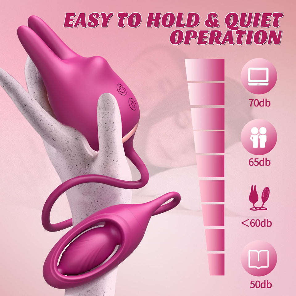 Sex Toys Rabbit Vibrator for Women - BOMBEX Original 3in1 Rabbit Sex Toy,Julie Rabbit Vibrators,Adult Toys Female Sex Toy for Co