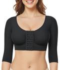BRABIC Upper Arm Shaper for Women Fajas Post Surgery Compression Sleeves Front Closure Bra Arm Lipo Shapewear Tops(Black, Large)