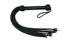 Generic Flogger Cat O Nine Braided 9 Tails Heavy Steel Studs Real Genuine Cow Hide Leather Floggers Valentine Day (Black)