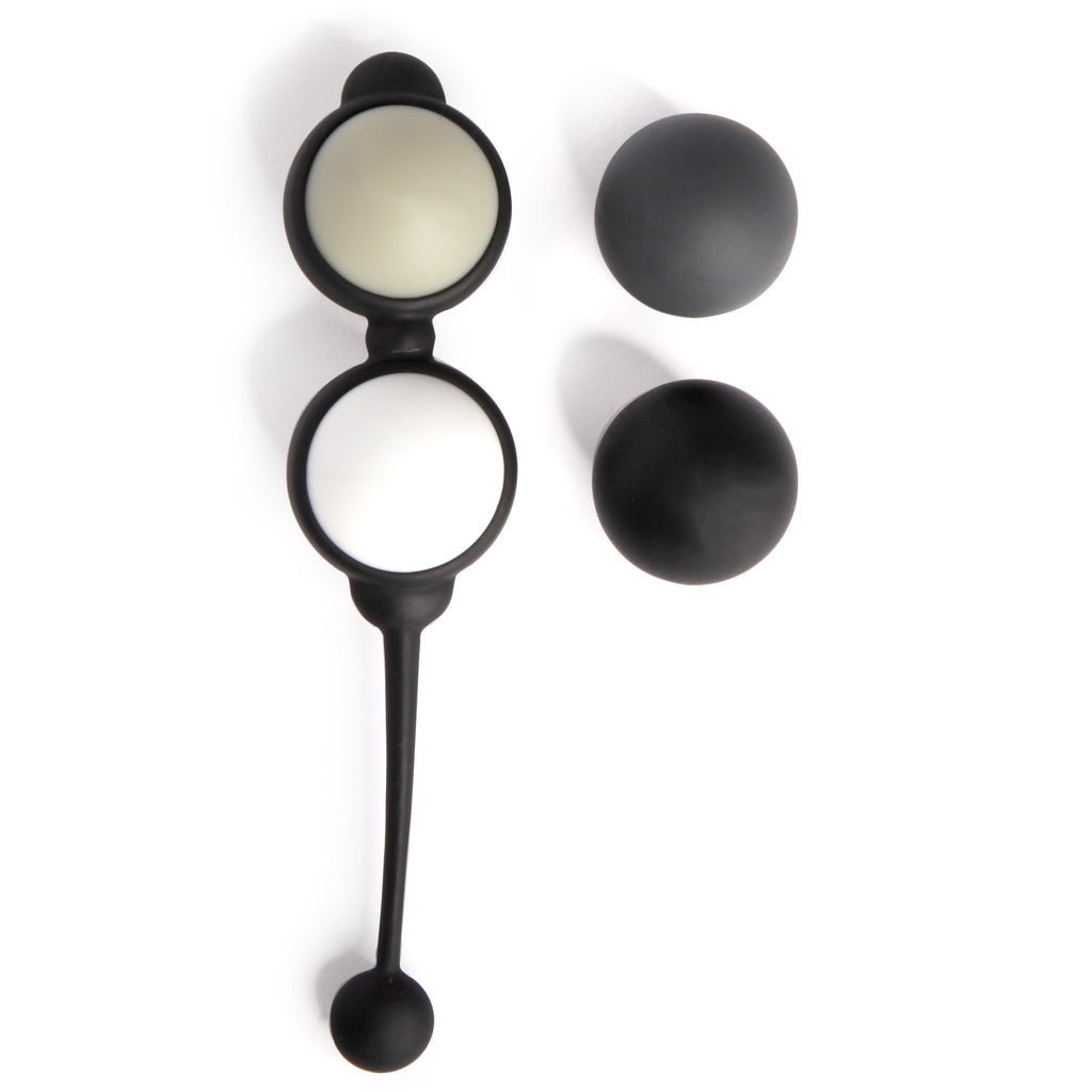 Fifty Shades Of Grey Beyond Aroused Kegel Balls Set In Black - 4 Piece - 15G, 25G, 35G And 55G
