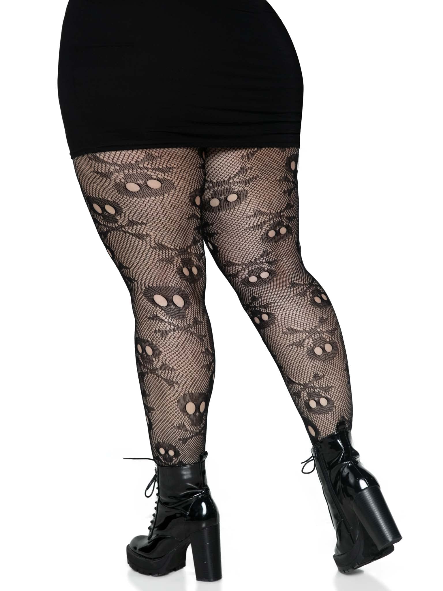 Pirate Booty Skull Net Tights.