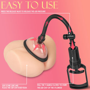 Pussy Pump Sex Toys, Yeqiz Manual Vagina Clit Pump for Increasing Sensation and Enhancing Sexual Pleasure Tools for Women, Adult