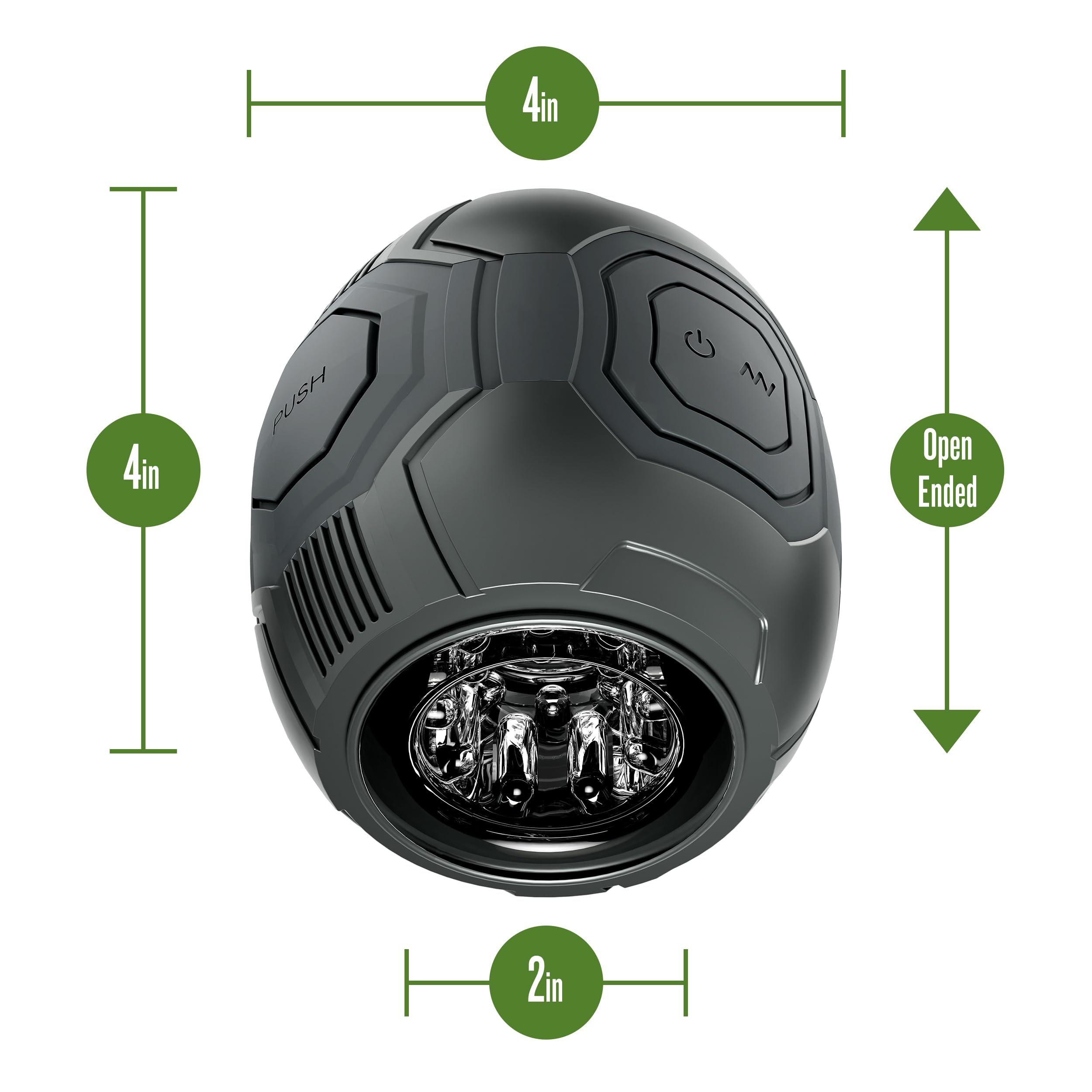 M For Men Dome X Vibrating Masturbator Black