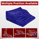 Sex Toys Inflatable Sex Pillow Cushion with Sex Leather Bondage Restraints, Curved Design Sex Ramp Furniture with Handles for De