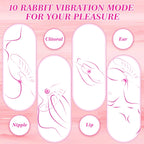 Thrusting Vibrator Sex Toy Rabbit Thrusting Dildo with 3 Thrusting 10 Vibration & 3 Wiggling Sex Novelties Vibrador Sexual Vibra