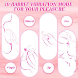 Thrusting Vibrator Sex Toy Rabbit Thrusting Dildo with 3 Thrusting 10 Vibration & 3 Wiggling Sex Novelties Vibrador Sexual Vibra