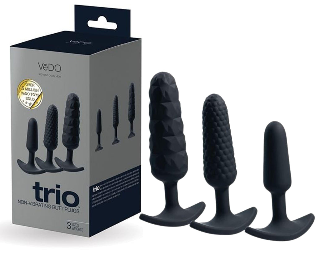 Trio Anal Plug Set Black