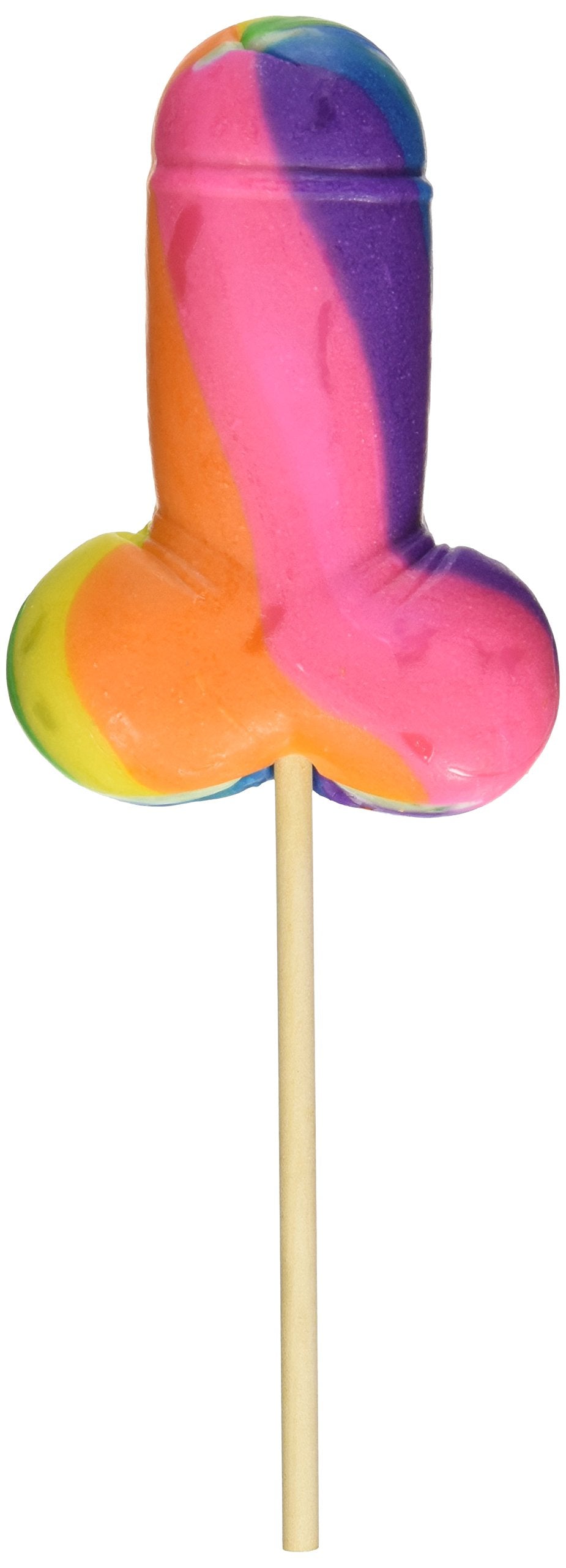 Hott Products Rainbow Cock Pop, 12 Count