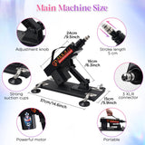 Powerful Sex Machine Automatic Retractable & Thrusting Machine Adult Sex Toys With Various Attachments Black