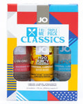 System JO Tri-Me Triple Pack Classics - JOs All-in-One Massage Glide Plus JOs Classic H20 Lube and Juicy Pineapple Lubricant - 3