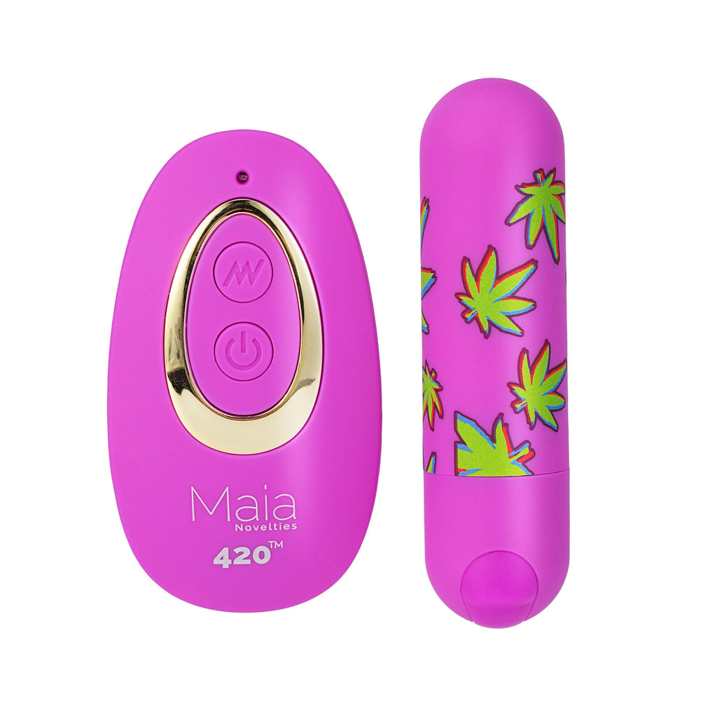 Jessi 420 Purple Remote Mini Bullet