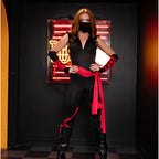 Leg Avenue Women'S 4 Pc Deadly Ninja Costume, Black/Red, Large