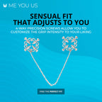 Me You Us Flower Design Nipple Chain