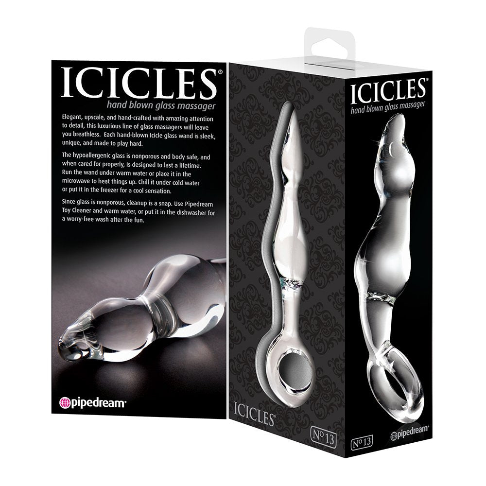 Icicles #13 Hand Blown Glass Massager