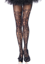Plus Size Floral vine net pant