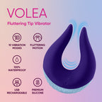 Femme Funn Volea Fluttering Tips Vibrator Feel Butterflies From Head To Curling Toes. Made From Premium Silicone Volea?? Targeted Tip Flutters To Stimulate Your Erogenous Zones With 10 Vibration Modes
