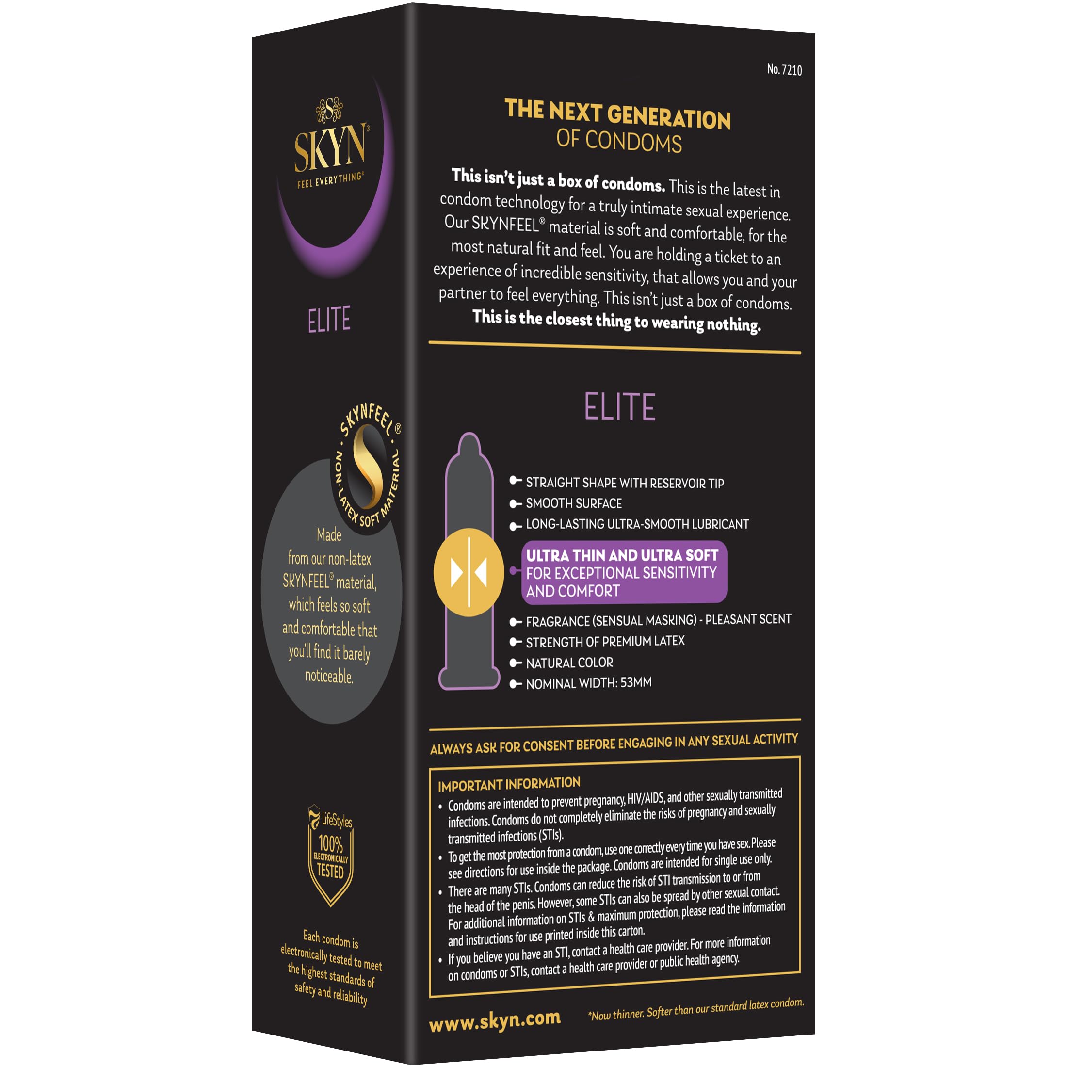 Skyn Elite Condoms, 10 Count (Pack Of 1)