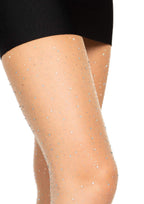Leg Avenue Spandex Sheer Rhinestone Panty Nude Color