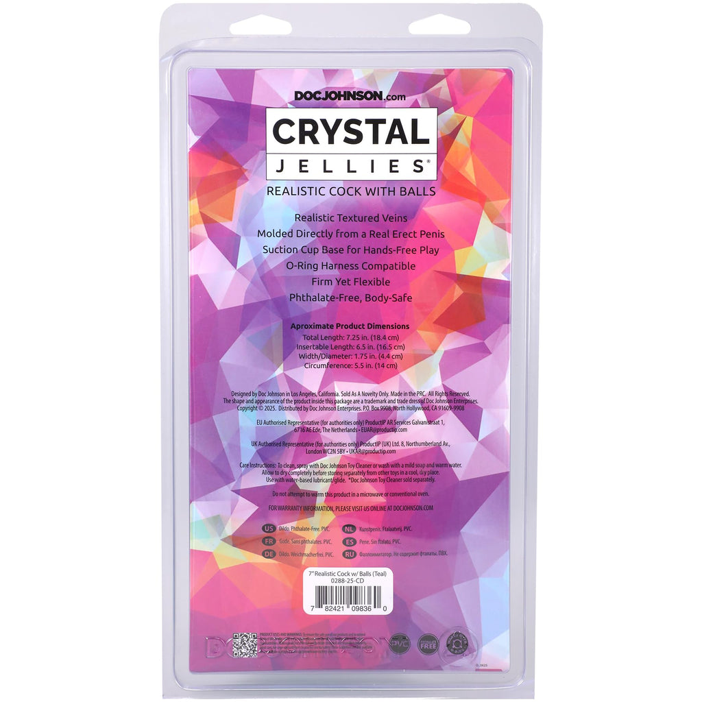 Crystal Jellies 7in RealisticCockBall Tl