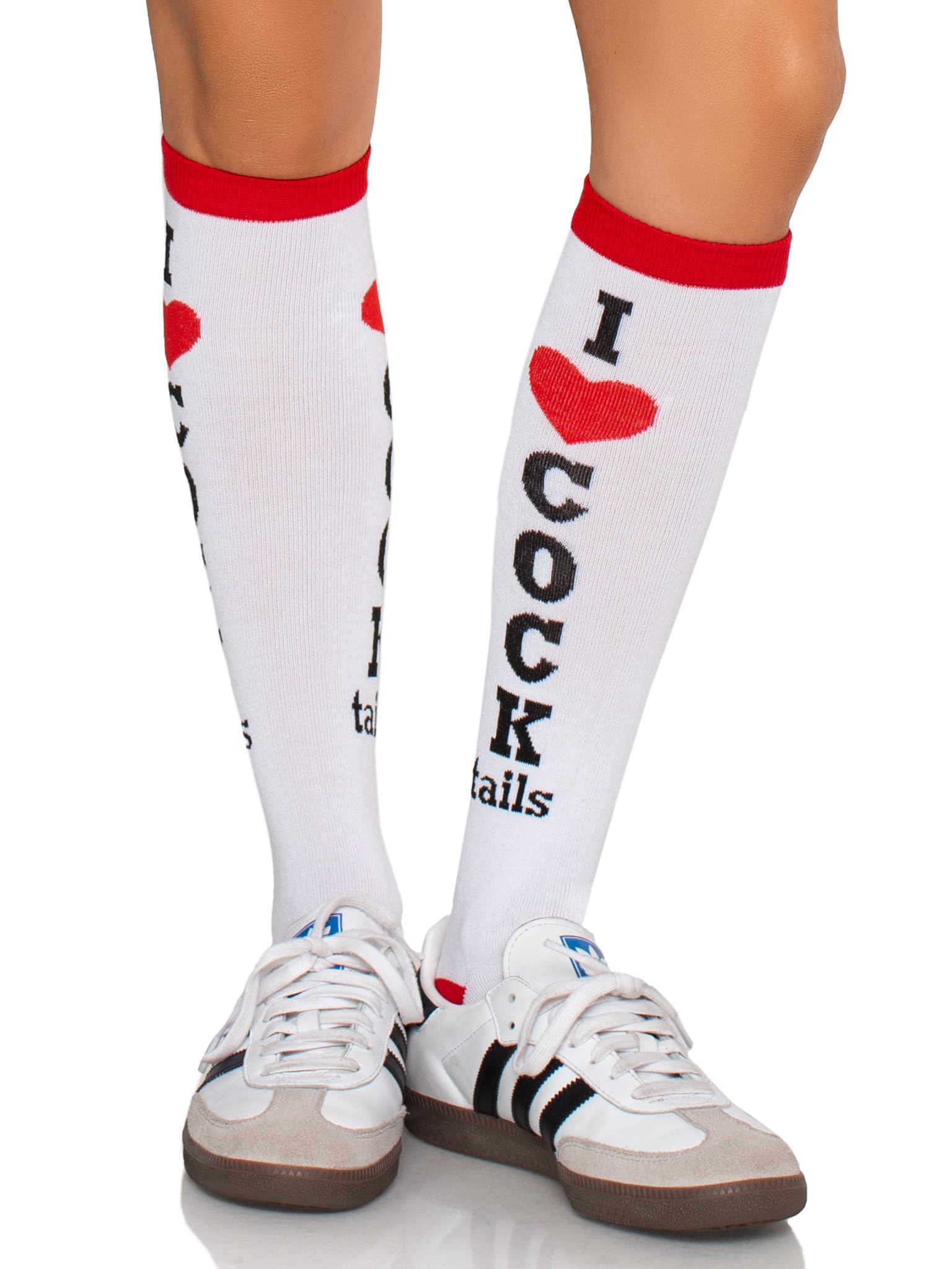Cocktails acrylic knee socks O