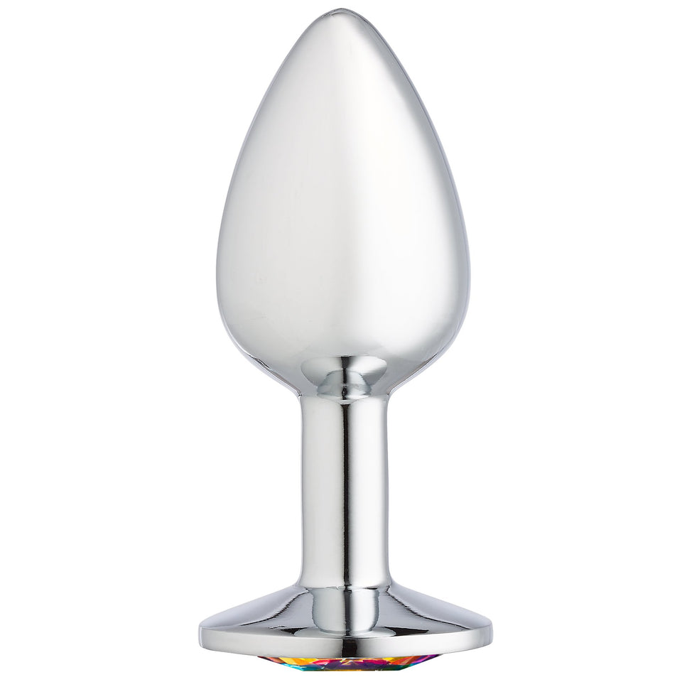 Cloud 9 Novelties Cloud 9 Novelties Gems Silver Chromed Anal Plug, Small