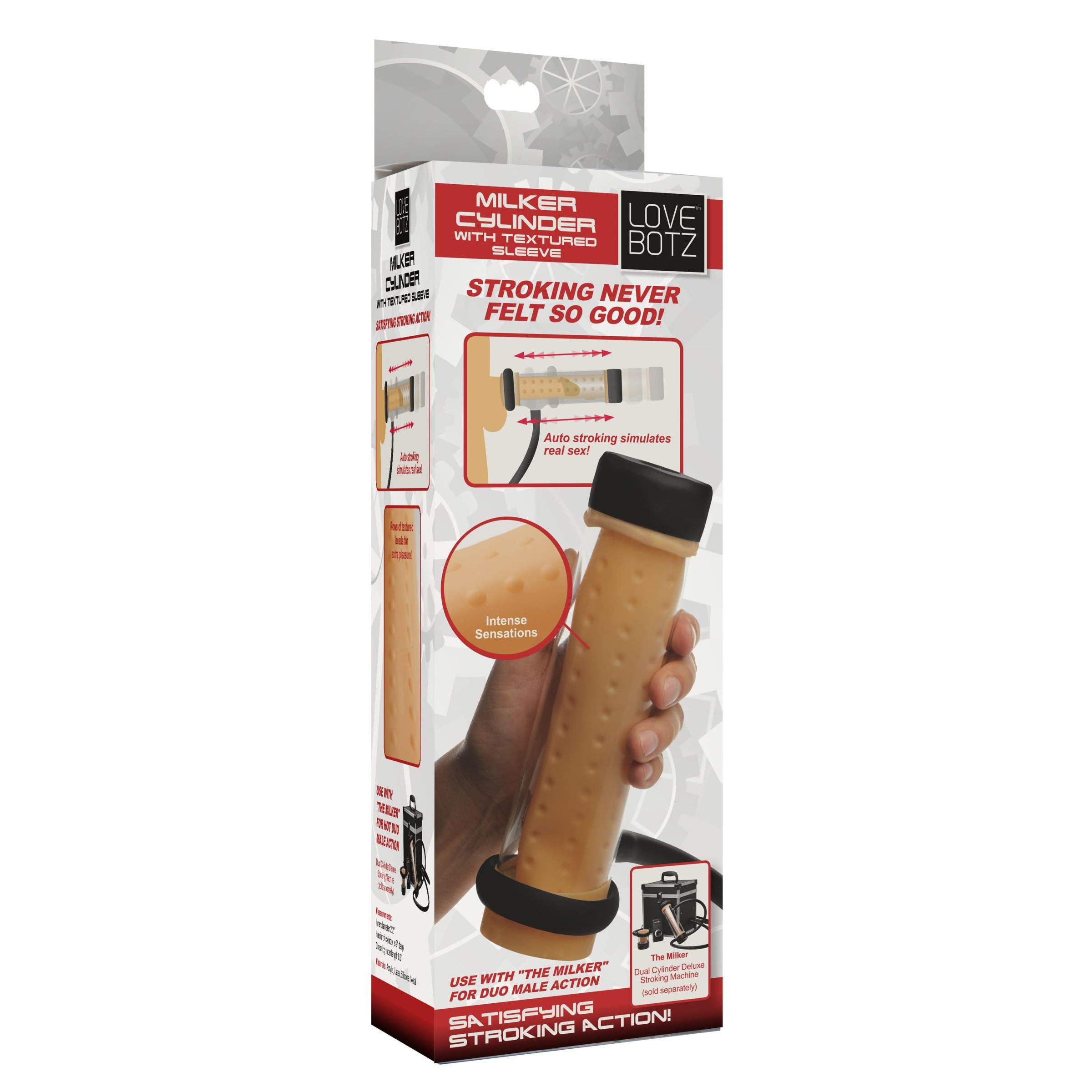 Lovebotz Milker Cylinder With Textured Sleeve