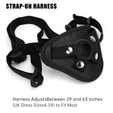 9 inch Strap on Dildo with Harness, Wearable Realistic Silicone Dildo Adult Sex Toy for Female Masturbation Women Gay, Flesh