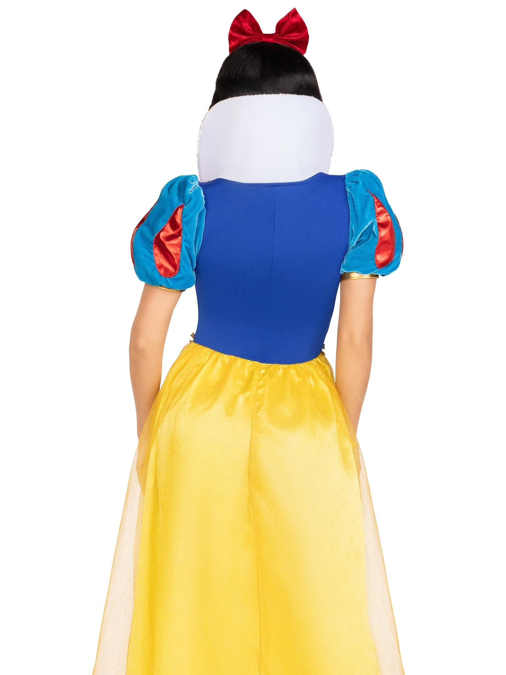 3 Pc Royal Miss Snow, Includes Classic Velvet And Satin Long Ball Gown With Braided Gold Trim And Stay Up Collar, Detachable Vel