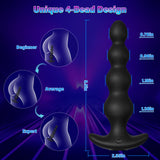 Vibrating Anal Beads Sex Toys - Vibrating Butt Plug with App Control 9 Vibrating Modes, Rechargeable Silicone Prostate Massager