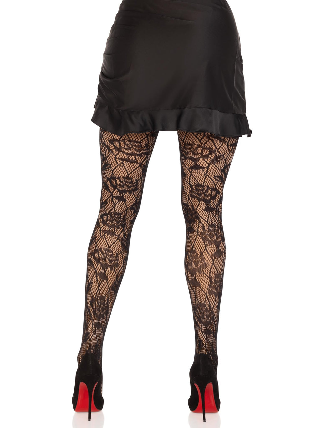 Wild rose net tights.