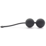 Fifty Shades Of Grey Tighten And Tense Black Silicone Jiggle Balls For Kegel Toning - 70G