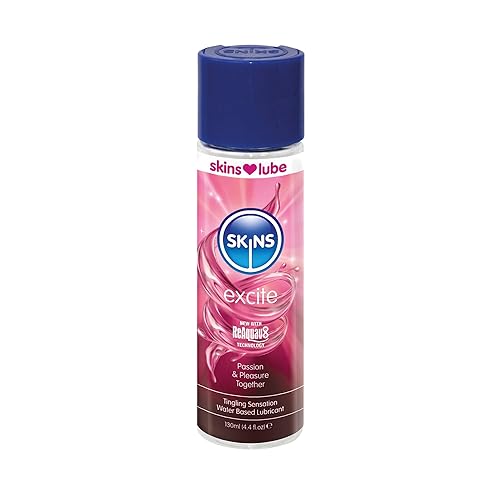 Skins Skins Excite Tingling Water Based Condom Compatible Lubricant With Reaquav8 Technology 44 Fl Oz 130Ml