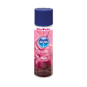 Skins Skins Excite Tingling Water Based Condom Compatible Lubricant with Reaquav8 Technology 44 Fl Oz 130ml