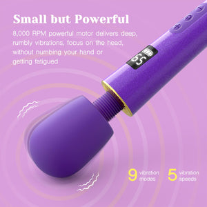 Tracy's Dog Mini Vibrator Wand [Sex Toys] Clit Stimulator | Travel-Friendly | 9 Vibrations & 5 Speeds of Pleasure | Powerful & C