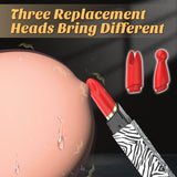 Adult Sex Toys Mini Vibrator, Lipstick Vibrator Bullet with 3 Replacement Heads, Women Sex Toys Pocket & Discreet Vibrator, Wate