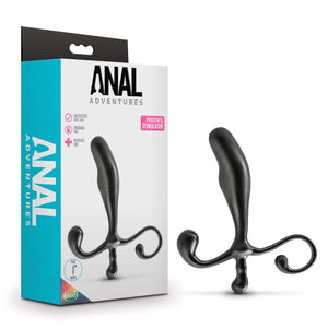 Blush Anal Adventures Prostate Stimulator - 5 Inch Enhanced Orgasm Prostate Stimulation Anal Sensations Smooth Curved Anal Plug 