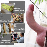 Long Thick Dildo for G-Spot Stimulation, Huge Realistic Penis with Suction Cup for Hands-Free Play, Fanmorph Real Dildo, Perfect