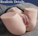 Life Size Sex Doll Male Masturbator Stroker Realistic Butt With Vagina Anal Sex, Mens Sex Toys Male Sex Doll Torso Pocket Pussy Ass, Adult Male Sex Toys For Men Sex Pleasure (15.1X13.8X8.1In, 20Lb)