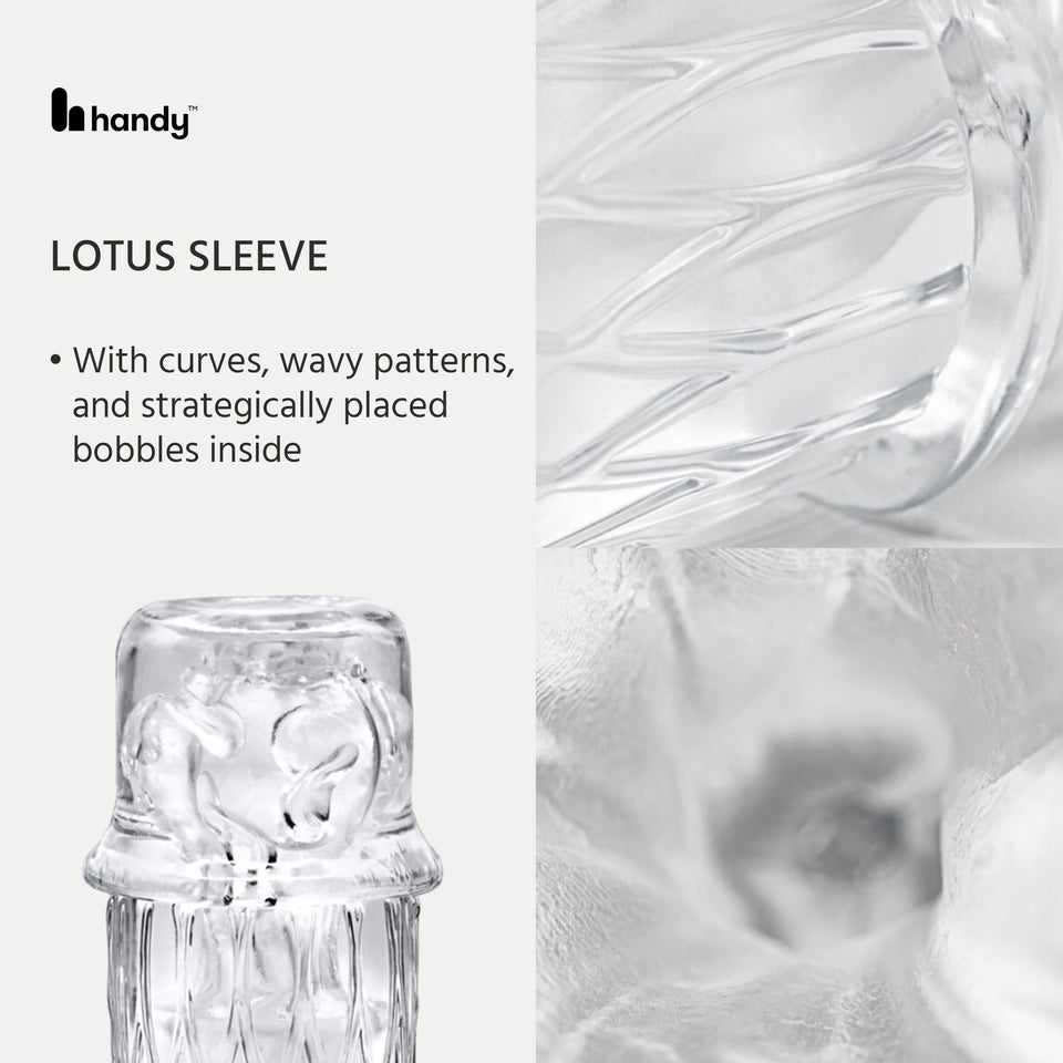 The HANDY Masturbator Sleeve - Dream Collection Lotus Penis Sleeve - Realistic Masturbation Sleeve for Adult Sex Toys for Men