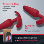 Forto F-31: 100% Silicone Plug Sm Red