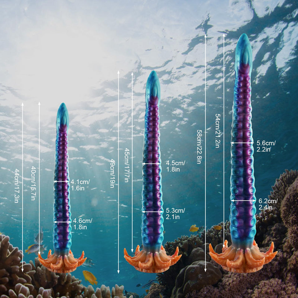 Anal Tentacle Dildo Adult Sex Toys, 22.8 '' Realistic Anal Dildo with Strong Suction Cup, Silicone Dildo Anal Plug for G Spot &