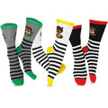 TeeHee Novelty Cotton Knee High Fun Socks for Women and Junior Halloween 6-Pair (Fish and Animal)