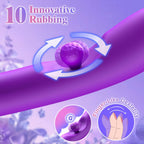 G Spot Vibrator Sex Toys-3 in 1 Adult Sex Toys 360? Rotation Vibrators with 10 Rubbing & 7 Vibrating & 7 Massaging, Waterproof C