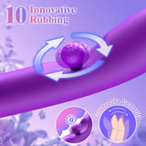 G Spot Vibrator Sex Toys-3 in 1 Adult Sex Toys 360? Rotation Vibrators with 10 Rubbing & 7 Vibrating & 7 Massaging, Waterproof C