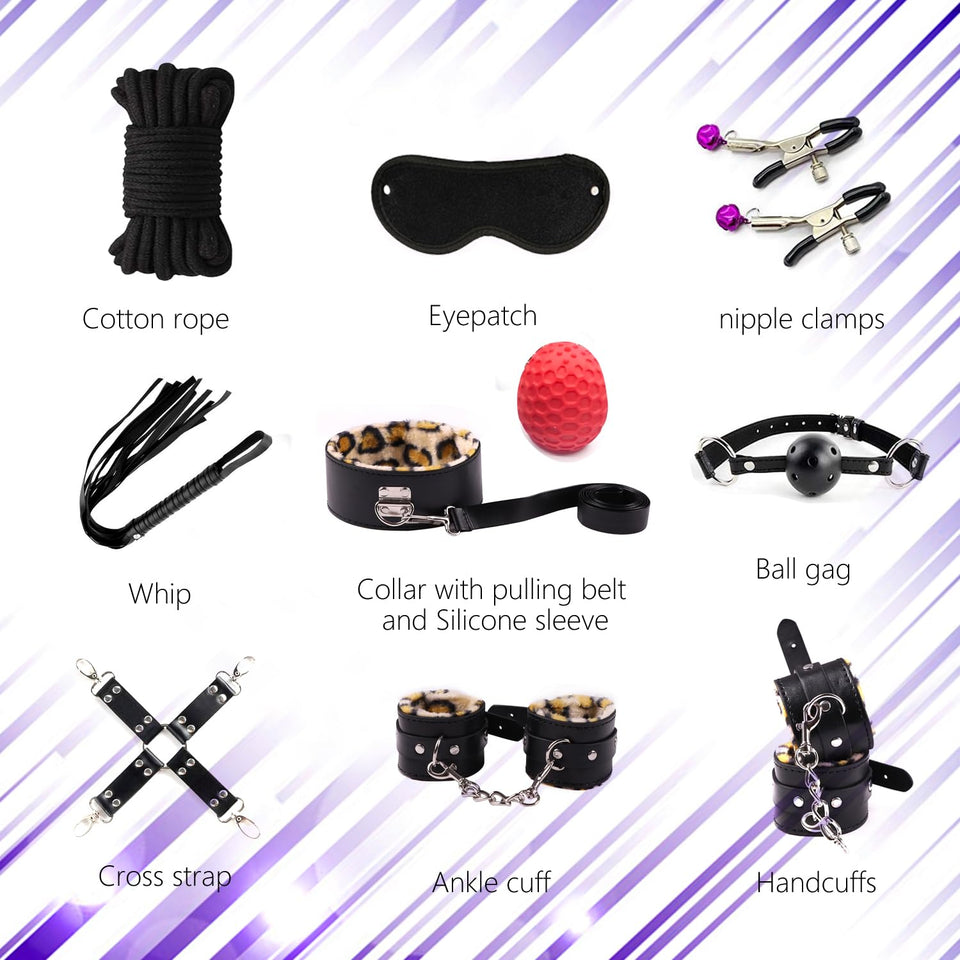 30pcs BDSM Kit Bondaged kit Adult,Sex Toy kit for Adult Toys,Restraint Set for Sex Accessories BSDM Toys for Couples,Sex Things