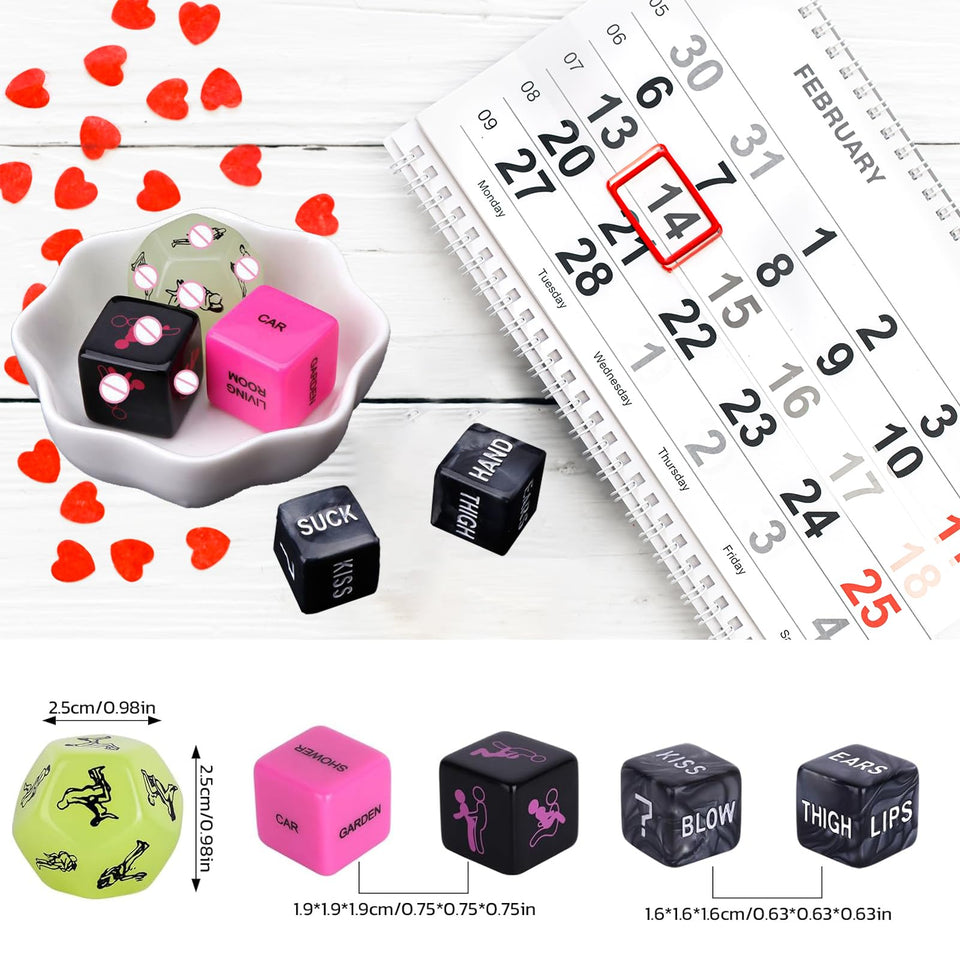 Rabrgab Couples Sex Toys Sex Dice, Adult Sex Toys & Games for Couples, Night Dice Couples Gift - Valentines Day Erotic Toys Jugu