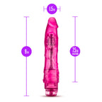 9'' Thin Realistic Vibrating Dildo - Powerful Multi Speed Long Veiny Vibrator - Sex Toy For Women - Sex Toy For Adults (Pink)