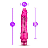 9'' Thin Realistic Vibrating Dildo - Powerful Multi Speed Long Veiny Vibrator - Sex Toy For Women - Sex Toy For Adults (Pink)