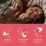 Finger Vibrator for Couples - Clit and G-Spot Stim Massaging Female Sex Toy - 10 Patterns - Whisper Quiet & Waterproof - Recharg